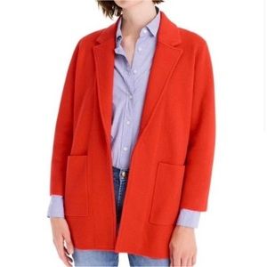 J. Crew Red Sweater Blazer Size XL